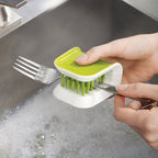 Green Double Sided Bristle Scrubber