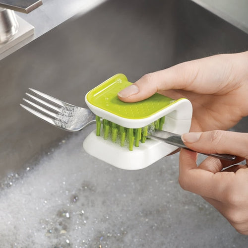 Green Double Sided Bristle Scrubber