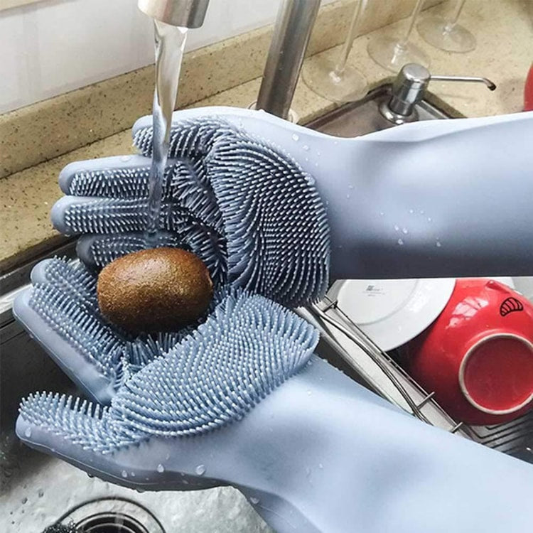 Silicone Dishwashing Gloves Reusable Cleaning Gloves
