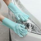 Silicone Dishwashing Gloves Reusable Cleaning Gloves
