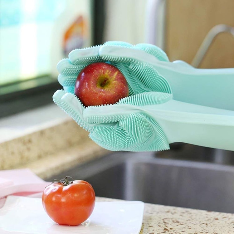Silicone Dishwashing Gloves Reusable Cleaning Gloves