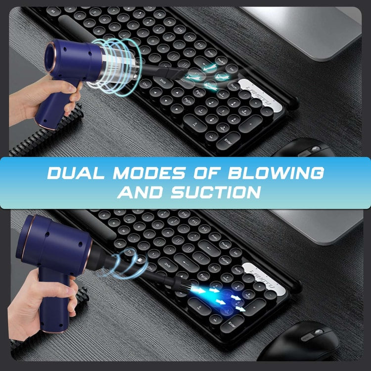 Cordless Electric Air Duster and Handheld Vacuum