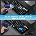 Cordless Electric Air Duster and Handheld Vacuum