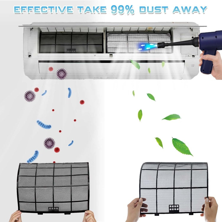 Cordless Electric Air Duster and Handheld Vacuum