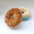 Soft Dog Donut Plush Toy with Squeaker