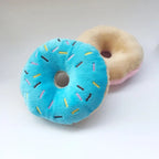 Soft Dog Donut Plush Toy with Squeaker
