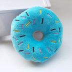 Soft Dog Donut Plush Toy with Squeaker