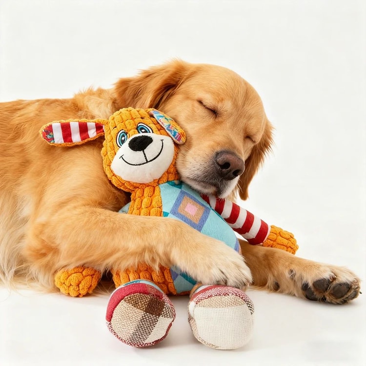 Interactive Plush Squeaky Toy for Dogs and Cats