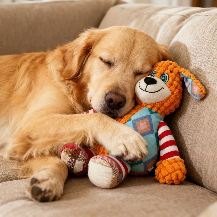 Interactive Plush Squeaky Toy for Dogs and Cats