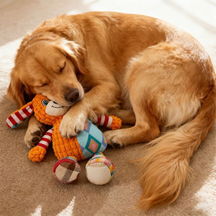 Interactive Plush Squeaky Toy for Dogs and Cats